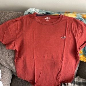 Close to terracotta colored curve Hollister T-shirt